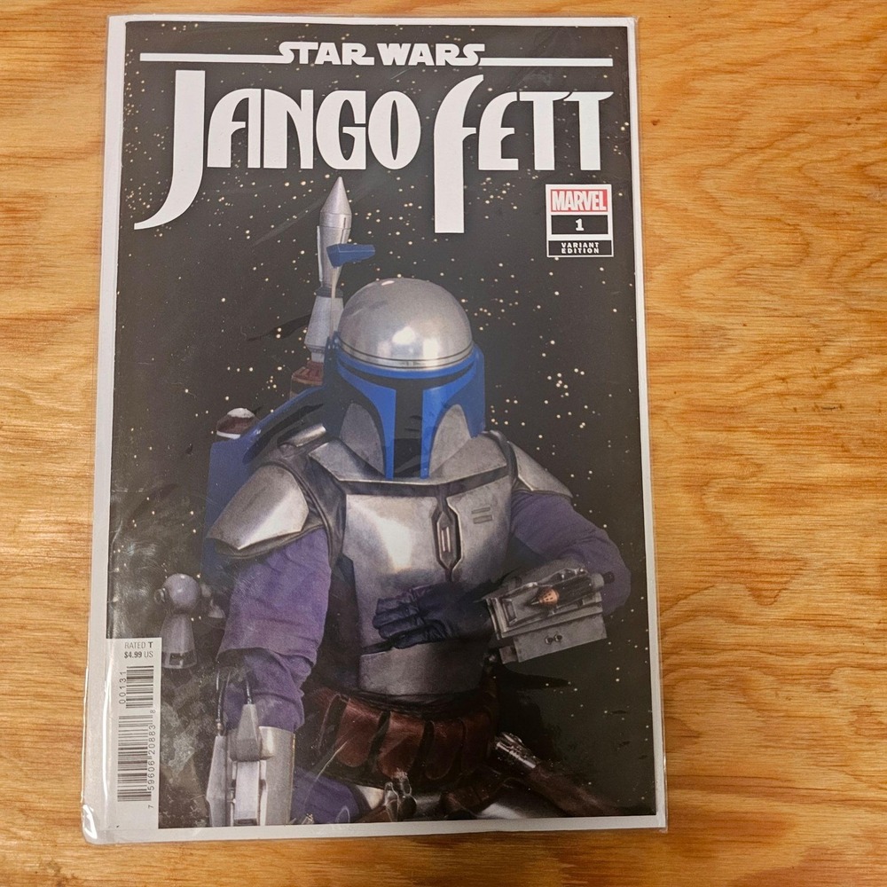 Star Wars Jango Fett #1 Variant Comic Marvel Bounty Hunter Cover Photo